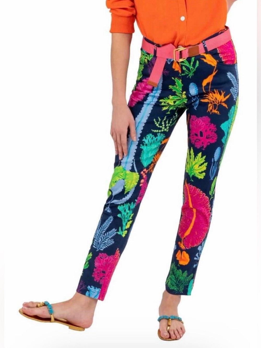 Gretchen Scott Pajessa Alta Gripeless Sea Sway Navy Pants - Medium